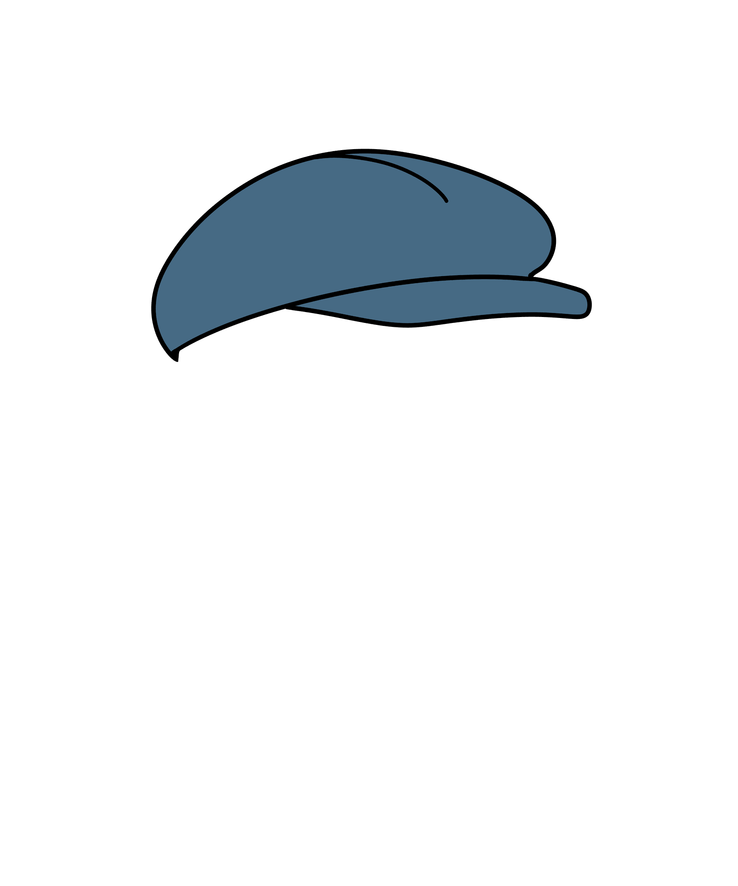 Flat Cap Blue